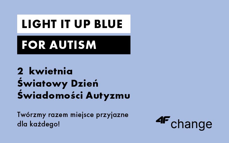LIGHT IT UP BLUE FOR AUTISM w 4F