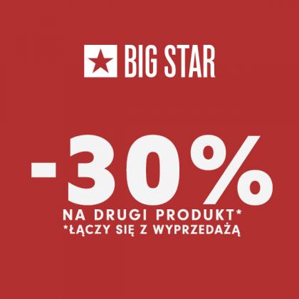 -30% na DRUGĄ SZTUKĘ w BIG STAR JEANS!
